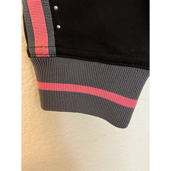 BCBG MAXAZRIA Zip Hoodie Y2K Tracksuit Jacket with Rhinestone Logo Med - Picture 7 of 8